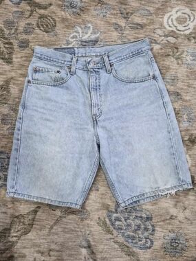 Levi's Light Wash Denim Shorts - Pale Blue